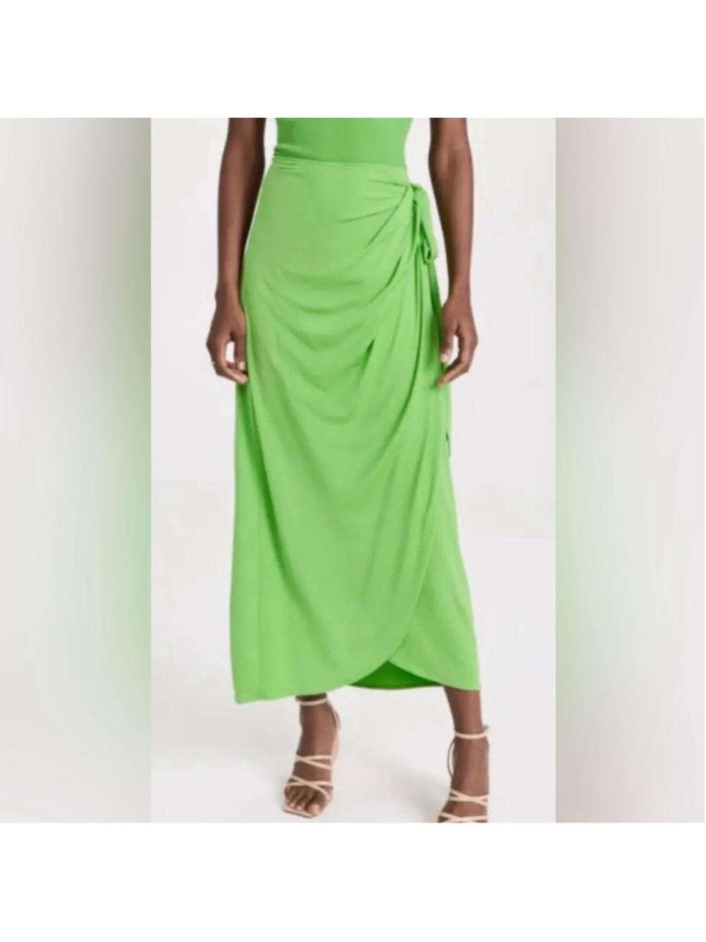 STAUD Angelica Wrap Maxi Skirt